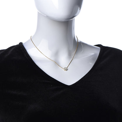 Van Cleef & Arpels 18K Yellow Gold Diamond Large Fleurette Pendant Necklace 2 of 6