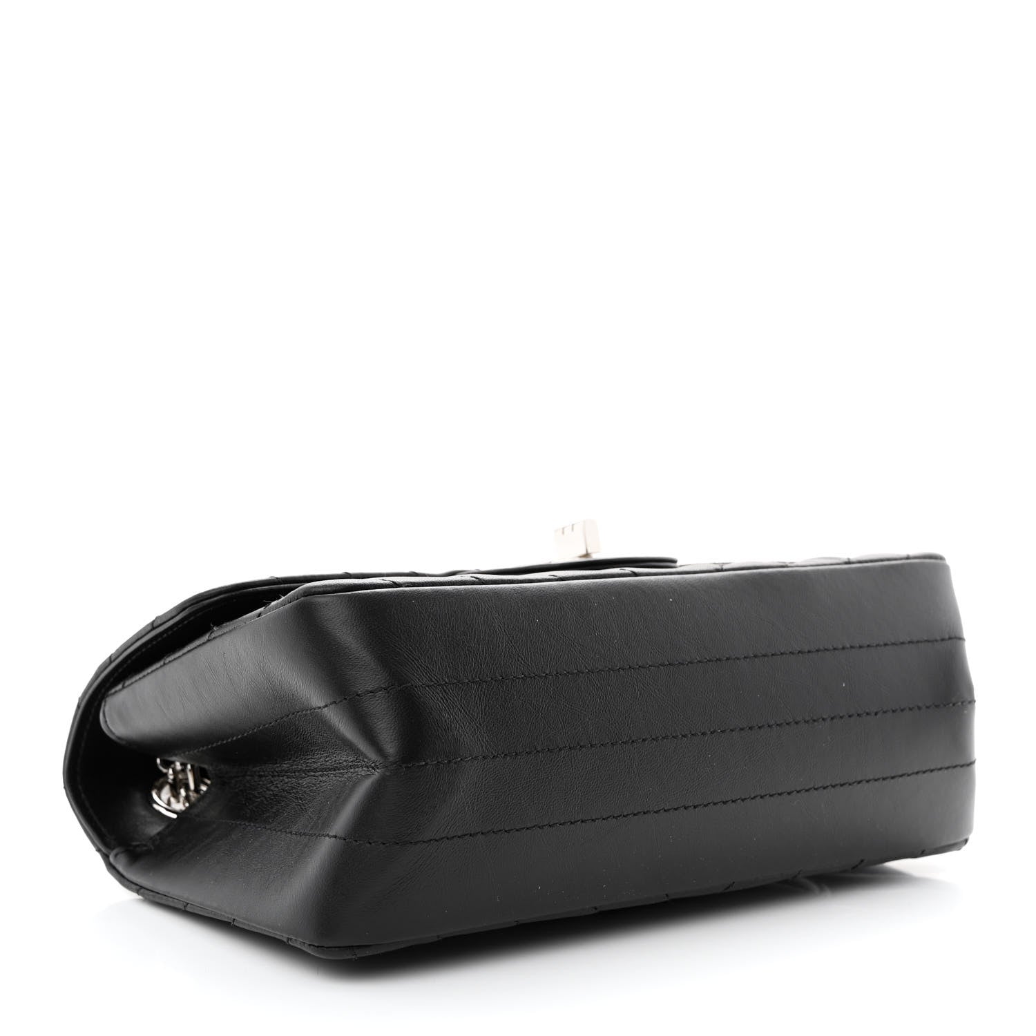 Chanel Aged Calfskin Chevron Quilted 2.55 Reissue Mini Flap Black 4 of 11