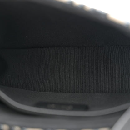 Christian Dior Grained Calfskin Oblique Mini Saddle Messenger Bag With Flap Beige Black 5 of 11
