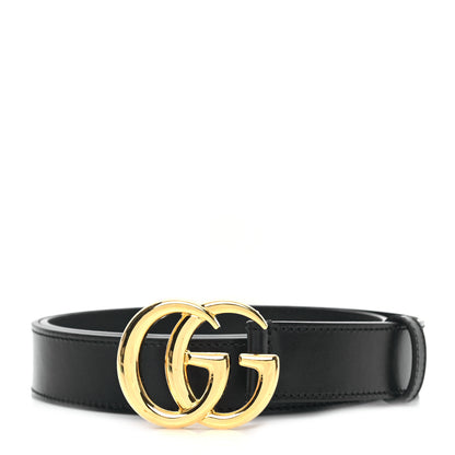 Gucci Calfskin Double G 30mm Belt 90 36 Black 1 of 5