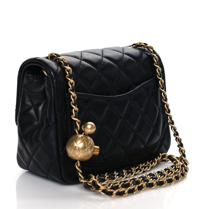 Chanel Lambskin Quilted Mini Pearl Crush Flap Black 3 of 11