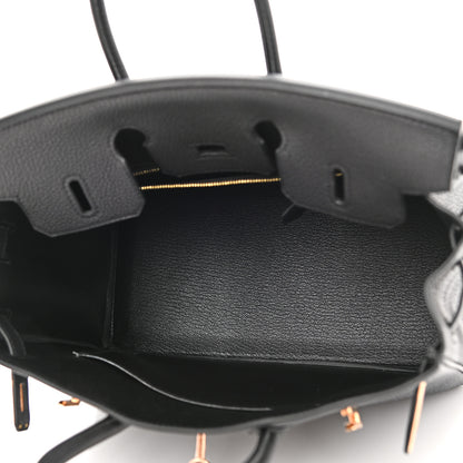 Hermes Togo Birkin 25 Black 5 of 12