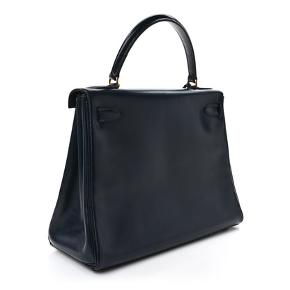 Hermes Box Kelly Retourne 28 Indigo 3 of 12
