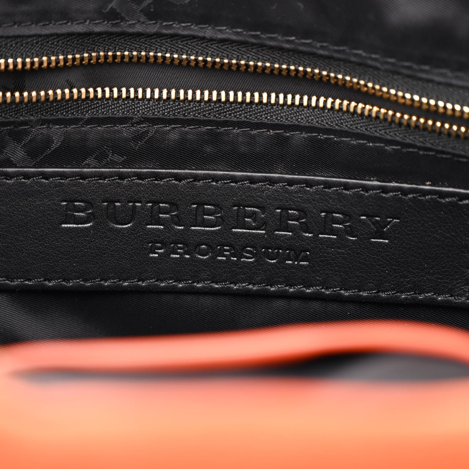 Burberry Haymarket Check Suede Prorsum Tassel Shrimpton Bag Tangerine 6 of 11