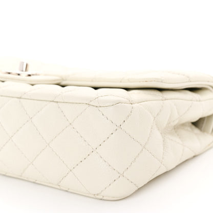 Chanel Washed Caviar Quilted Medium Double Flap White 11 of 12