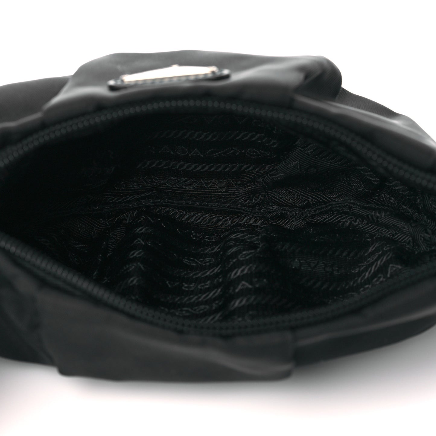 Tessuto Nylon Wristlet Clutch Black