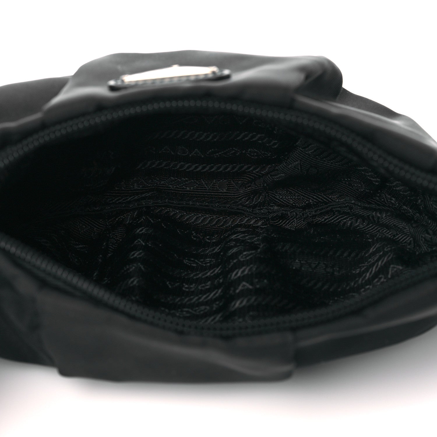 Prada Tessuto Nylon Wristlet Clutch Black 5 of 10