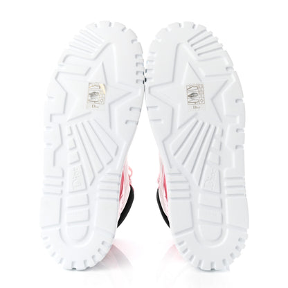Christian Dior Nylon Calfskin Womens D-Player High Top Sneakers 36 Pink 5 of 9
