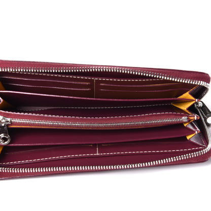 Goyard Goyardine Matignon Zip Around GM Wallet Burgundy 5 of 7