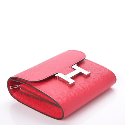 Hermes Epsom Constance Short Wallet Rose Extreme 4 of 9
