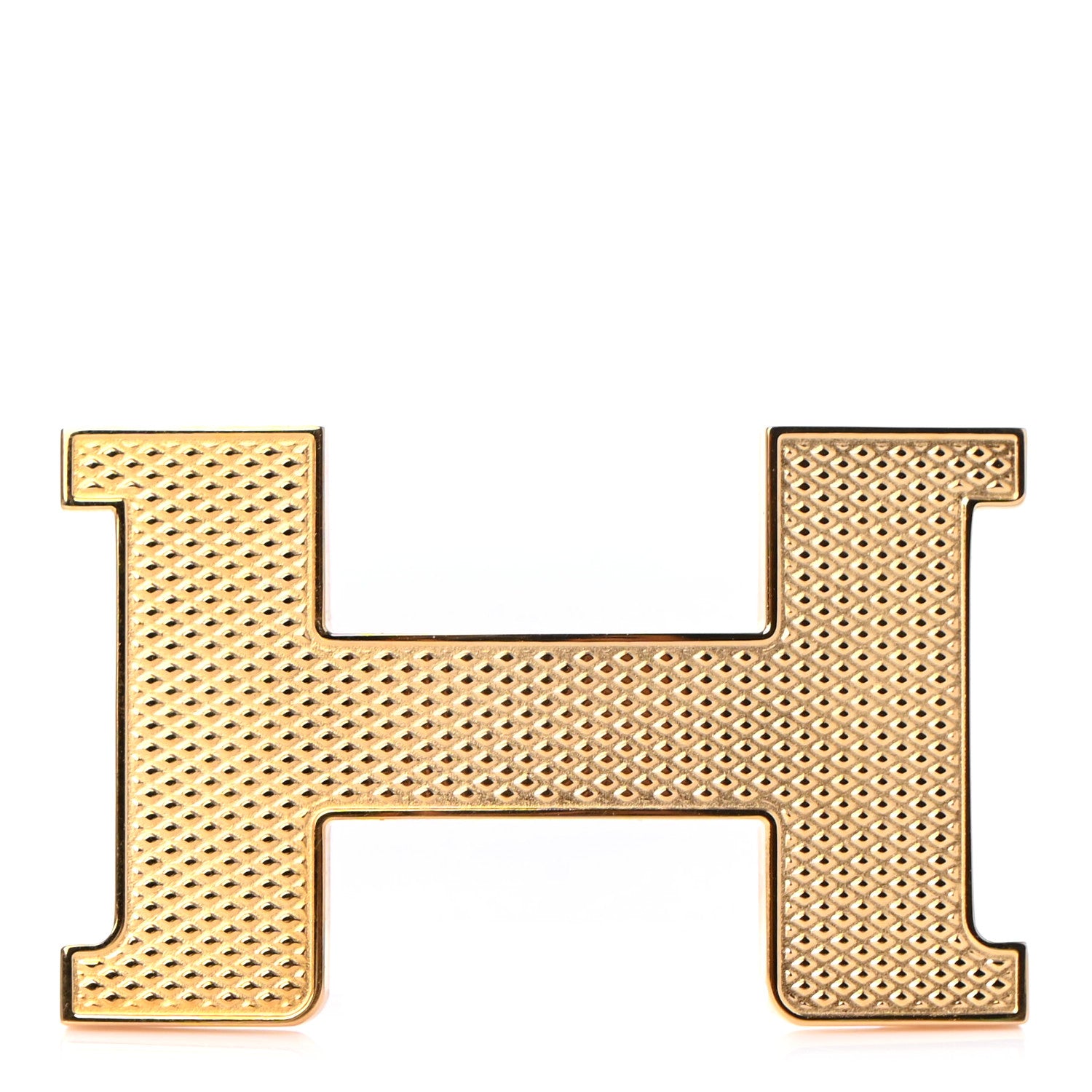 Hermes Guilloche Constance 24mm Belt Buckle Gold 1 of 4
