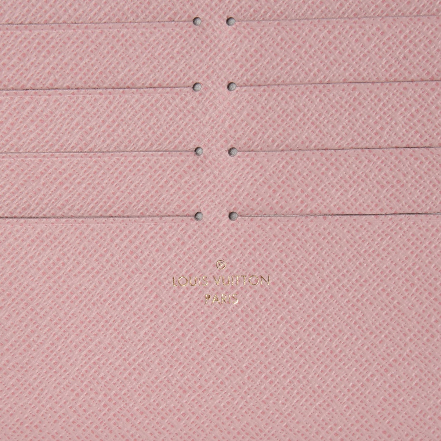 Calfskin Felicie Card Holder Insert Rose Ballerine