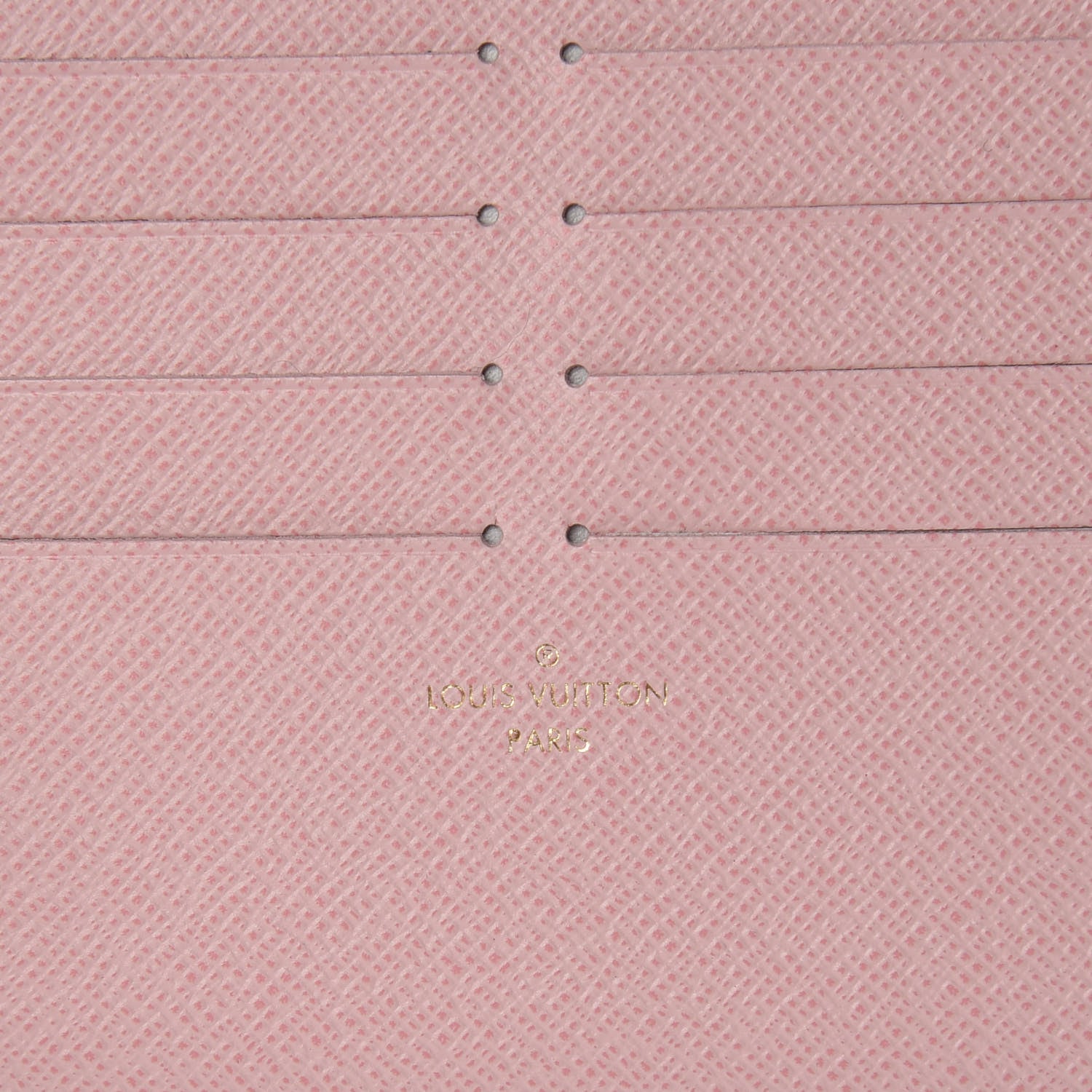 Louis Vuitton Calfskin Felicie Card Holder Insert Rose Ballerine 6 of 6