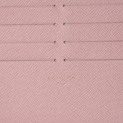 Louis Vuitton Calfskin Felicie Card Holder Insert Rose Ballerine 6 of 6