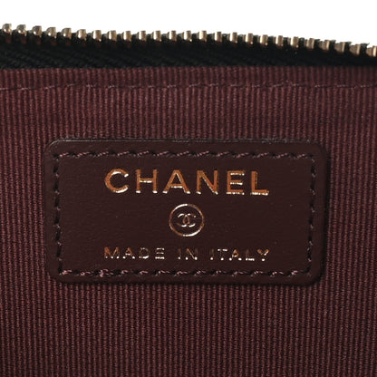 Chanel Caviar Quilted CC Zip Around Card Holder Black 8 of 9