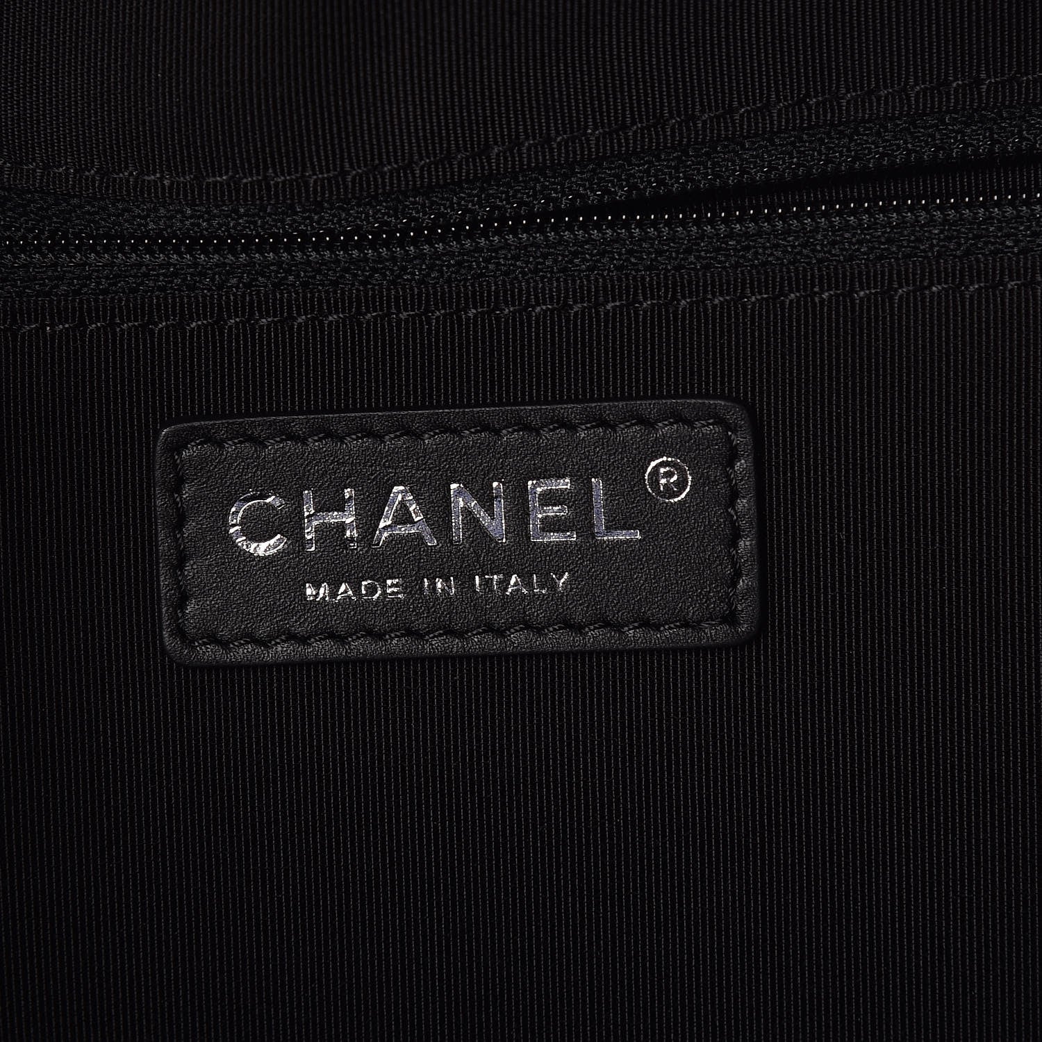 Chanel Calfskin Quilted Large Airlines Round Trip Bowling Bag Black 8 of 11