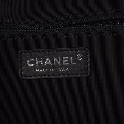Chanel Calfskin Quilted Large Airlines Round Trip Bowling Bag Black 8 of 11