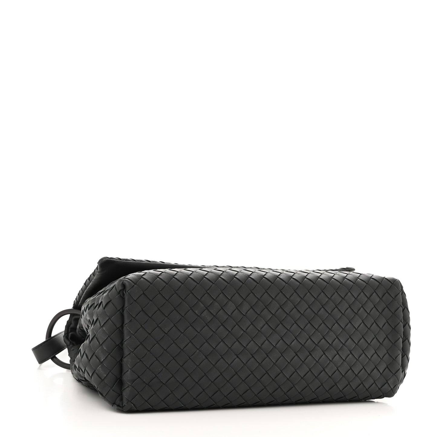 Nappa Intrecciato Flap Shoulder Bag Ebano