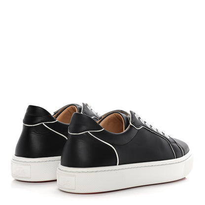 Christian Louboutin Calfskin Womens Vieirissima Flat Sneakers 39 Black White 4 of 11