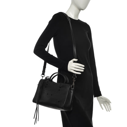 Balenciaga Veau Soyeux Perforated Blackout Hardware S City Black 2 of 7