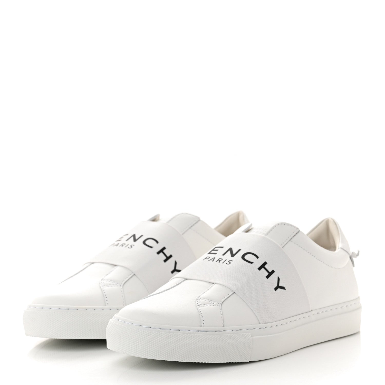 Givenchy Calfskin Band Logo Womens Urban Street Sneakers 39 White 3 of 10