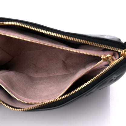 Louis Vuitton Lambskin Embossed Monogram Coussin PM Black 6 of 12