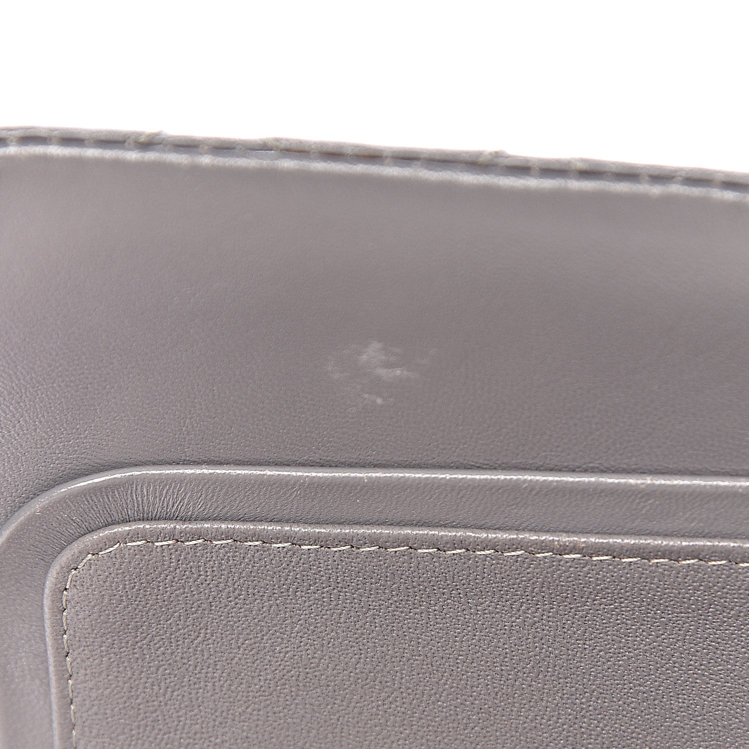 Chanel Lambskin Quilted Medium Double Flap Grey 10 of 21