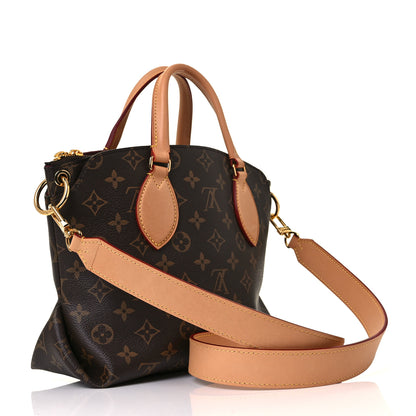 Louis Vuitton Monogram Flower Zipped Tote PM Beige 3 of 8