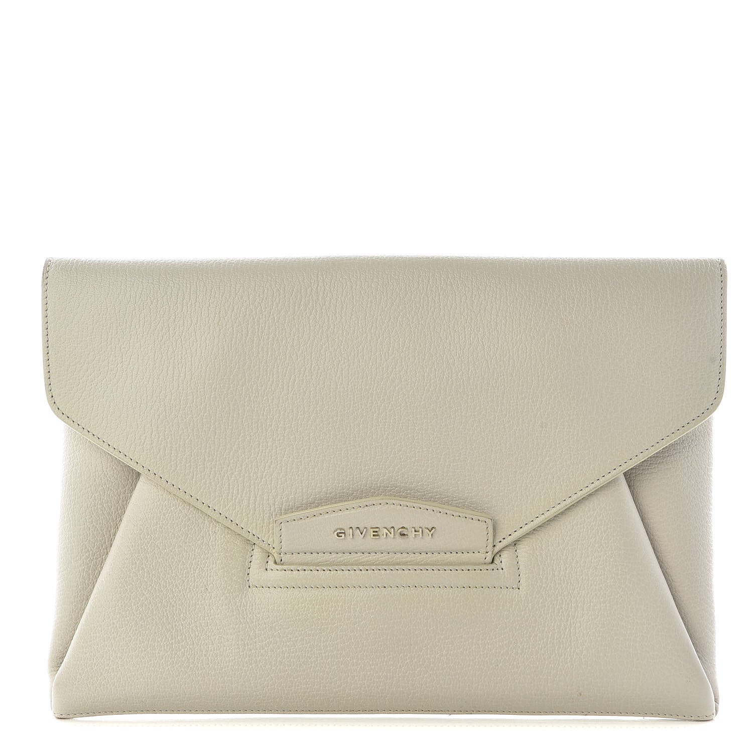 Givenchy Sugar Goatskin Medium Antigona Envelope Clutch Ivory 1 of 8