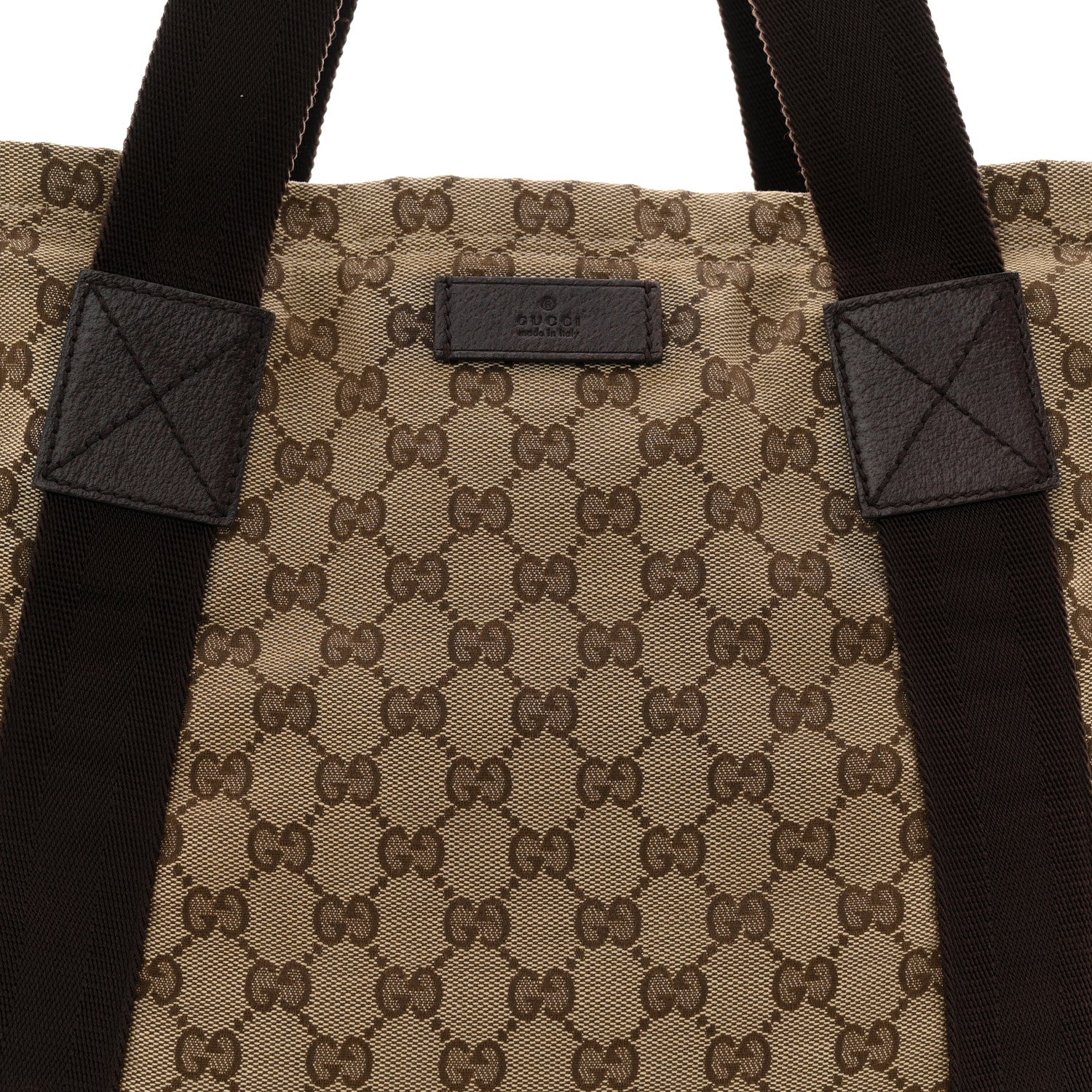 Gucci GG Monogram Medium Handle Vertical Tote Bag Dark Brown 8 of 10