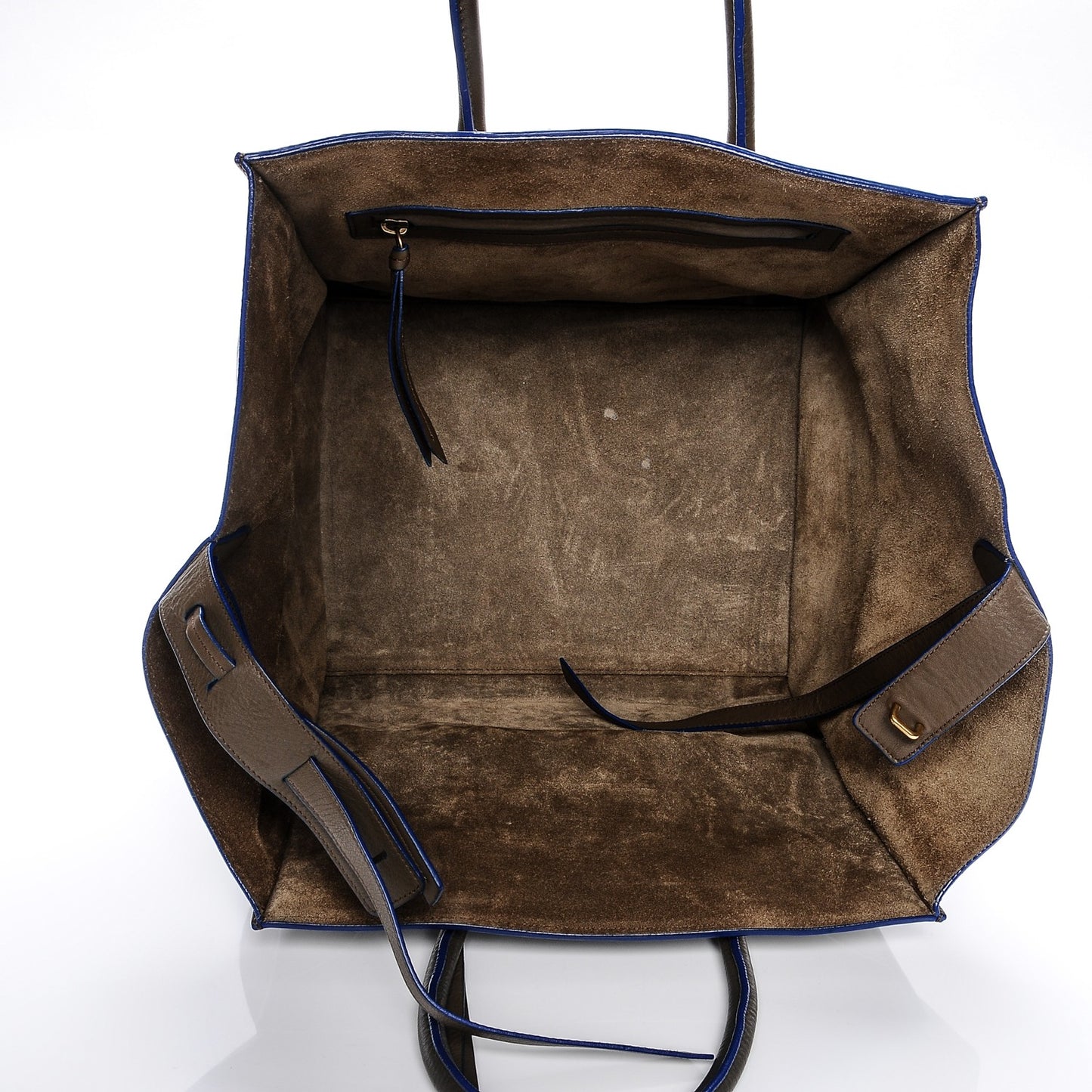Supple Calfskin Medium Phantom Luggage Khaki