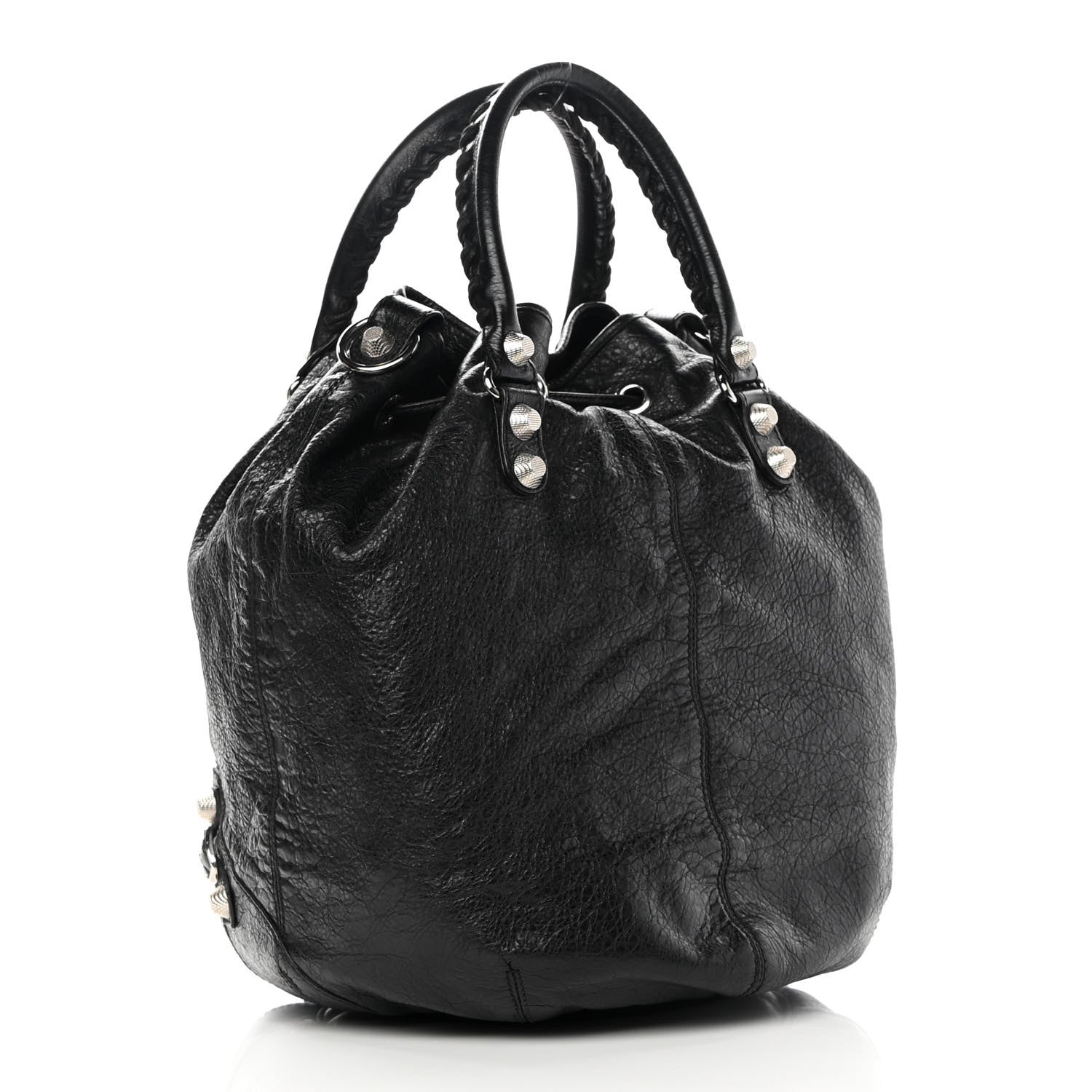 Balenciaga Agneau Giant 12 Silver Hardware Mini Pompon Black 3 of 13