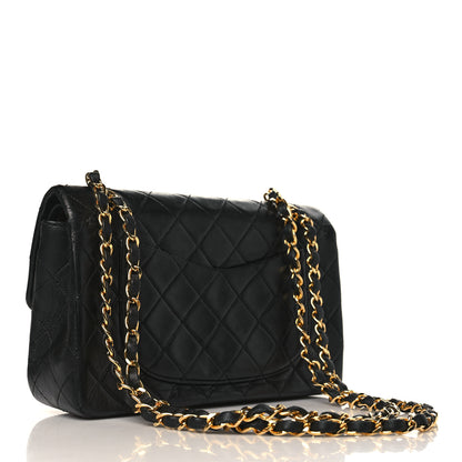 Chanel Lambskin Quilted Medium Double Flap Black 3 of 12