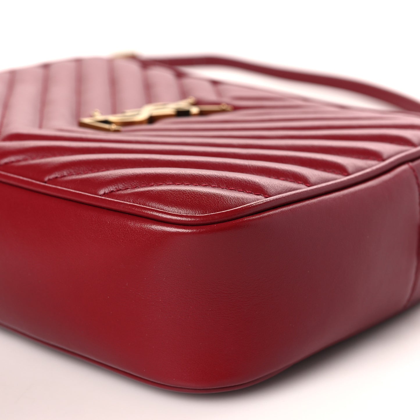 Calfskin Matelasse Monogram Lou Camera Bag Opyum Red