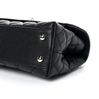 Chanel Caviar Quilted Mini Coco Handle Flap Black 9 of 10