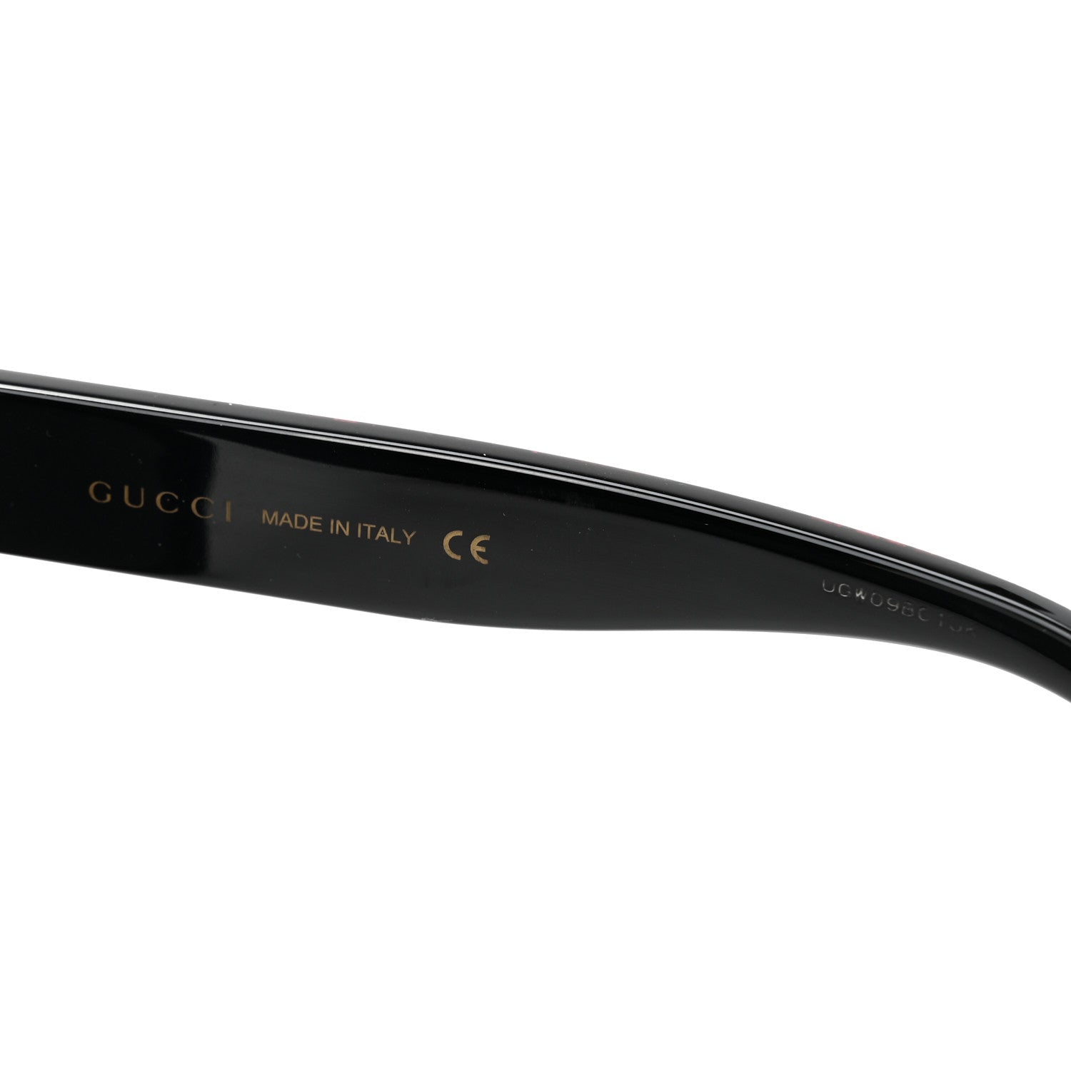 Gucci Acetate Glitter Sunglasses GG0327S Black 6 of 8