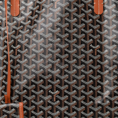 Goyard Goyardine Saint Louis GM Black Gold 9 of 11