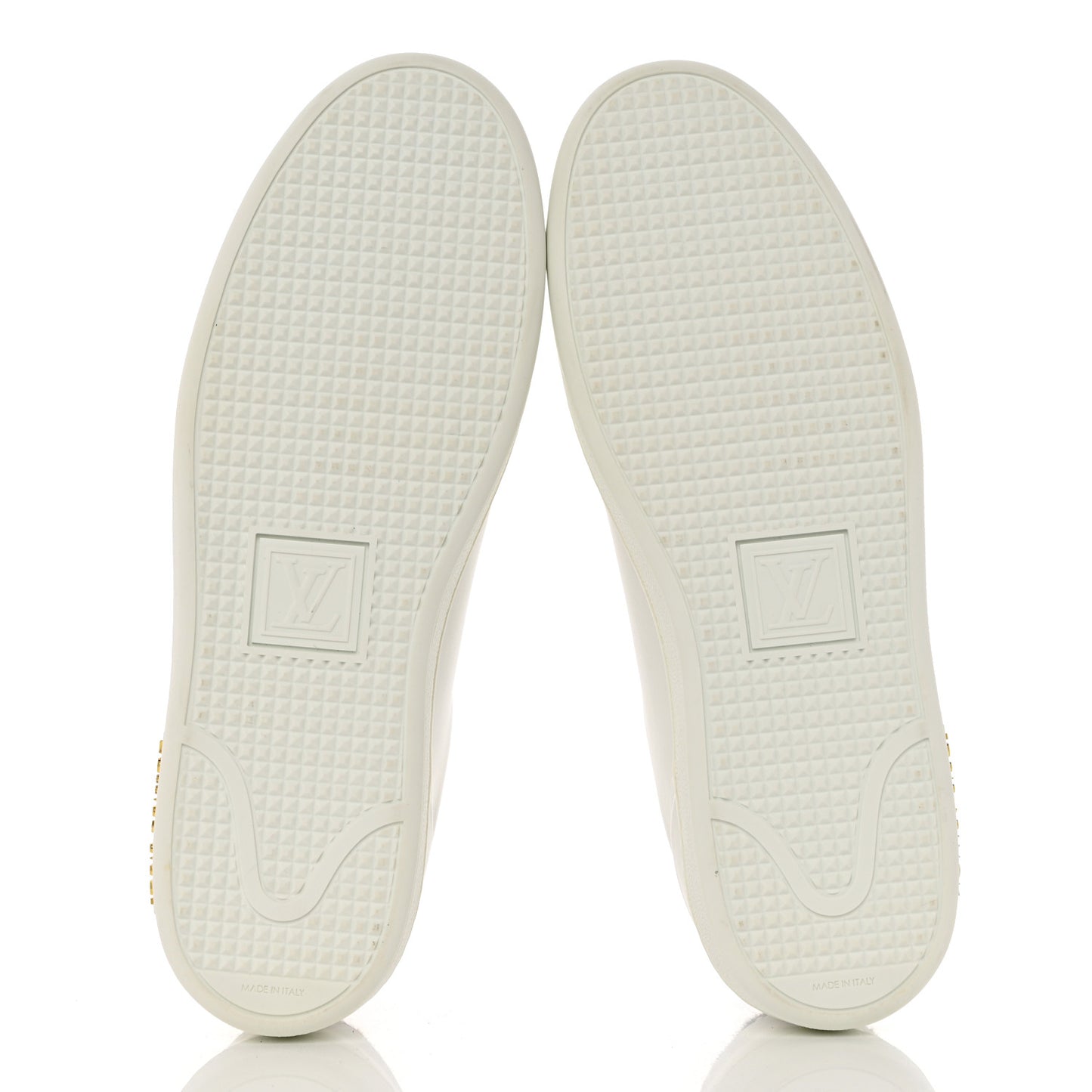 Calfskin Calf Hair Monogram Giant Jungle Frontrow Sneakers 41 White