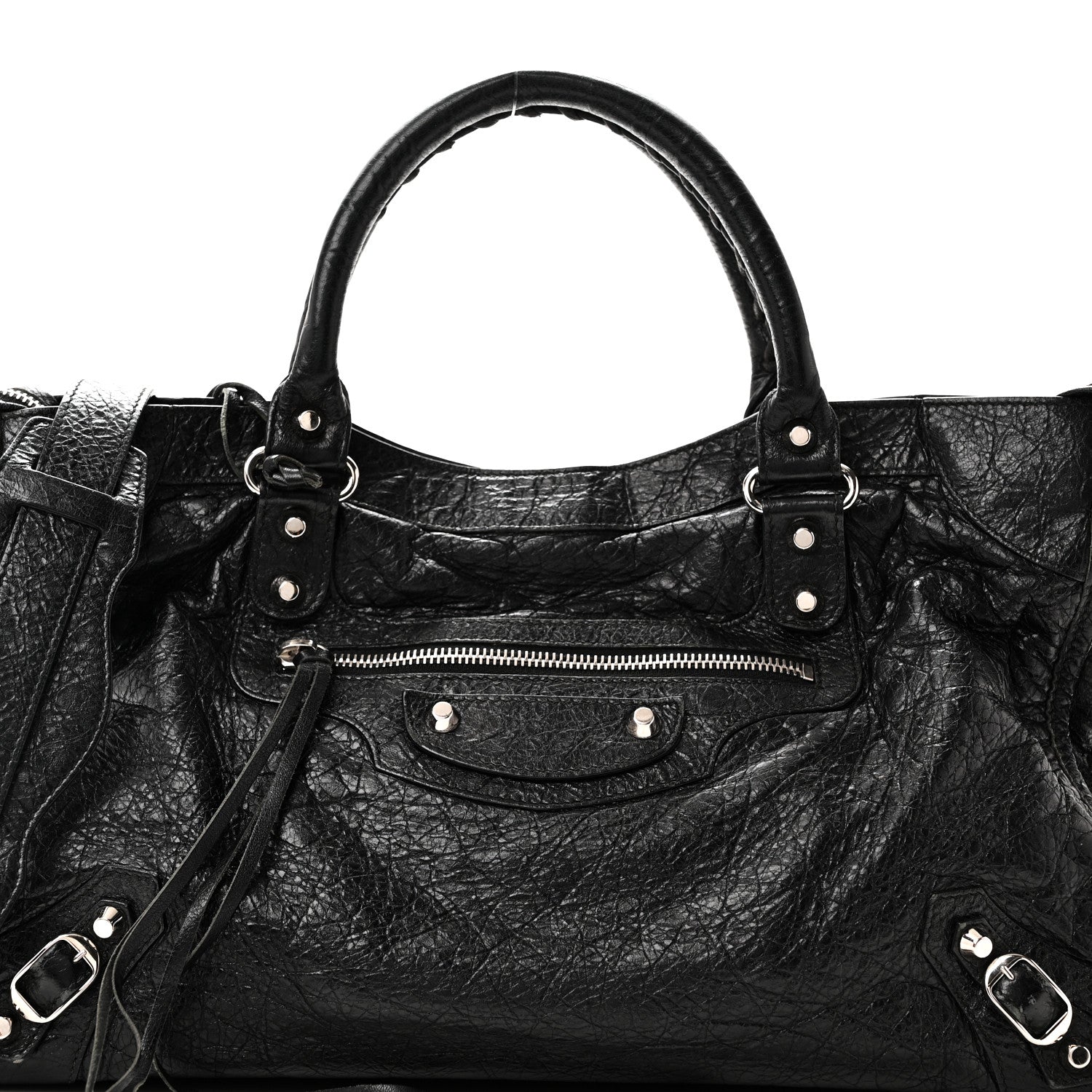 Balenciaga Agneau Classic Silver Hardware City Black 9 of 11