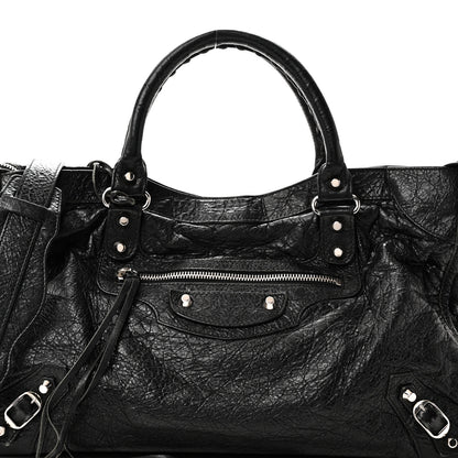 Balenciaga Agneau Classic Silver Hardware City Black 9 of 11
