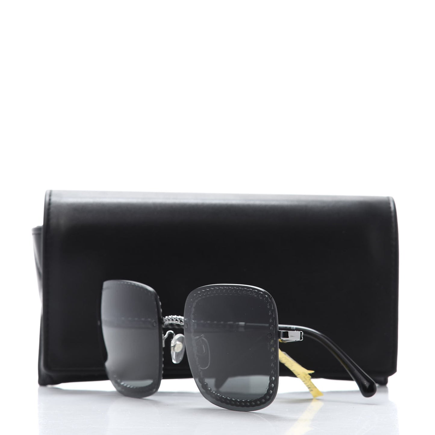 Chain Square Sunglasses 4244 Black