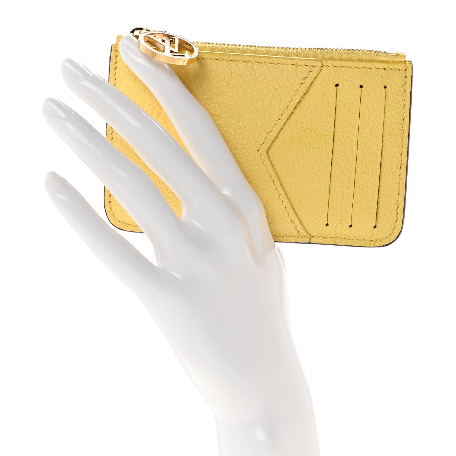 Louis Vuitton Empreinte Monogram Zipped Romy Card Holder Jaune 2 of 6