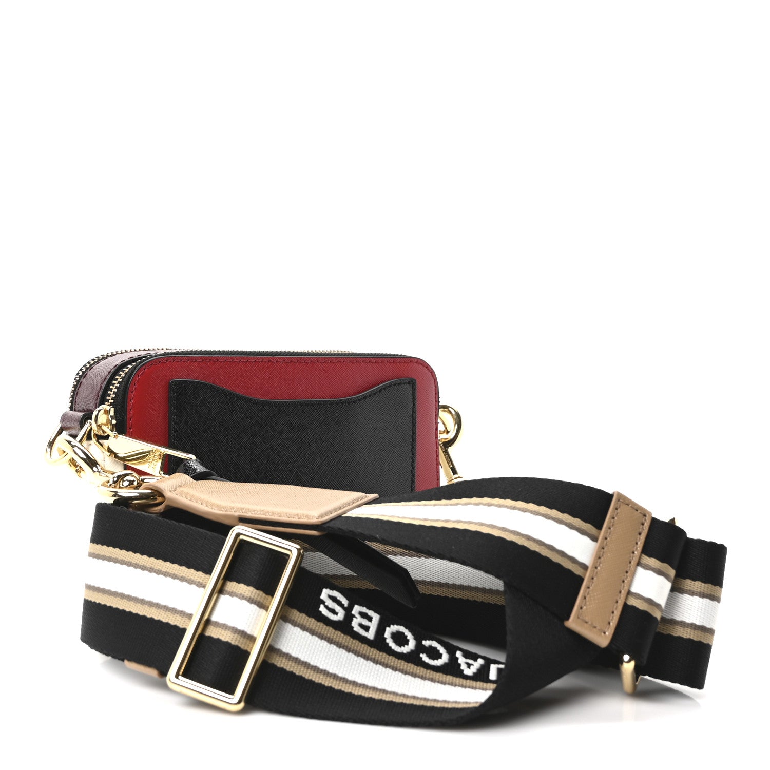 Marc Jacobs Saffiano Small Snapshot Camera Bag Red Multicolor 2 of 9