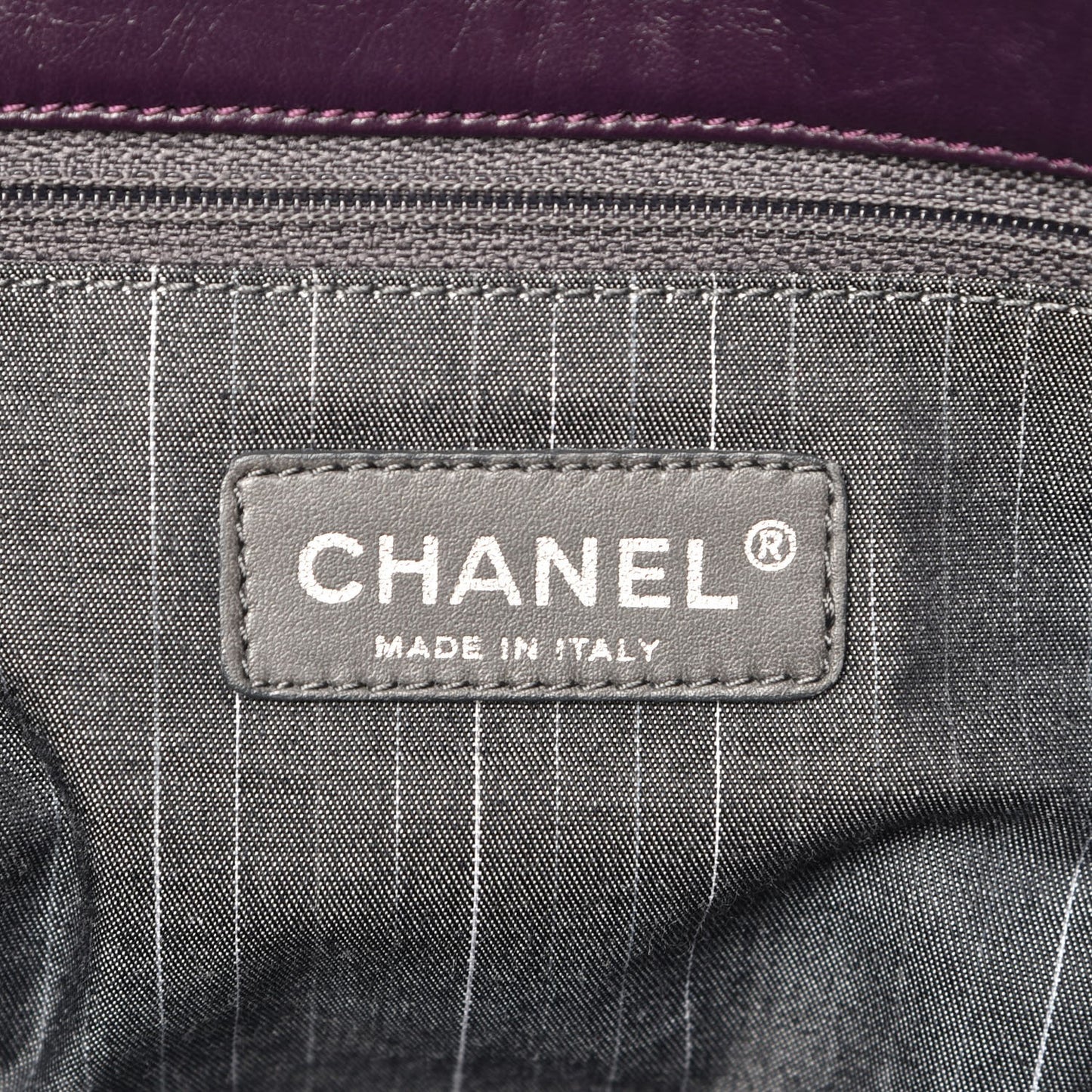 Lambskin In and Out Maxi Flap Purple