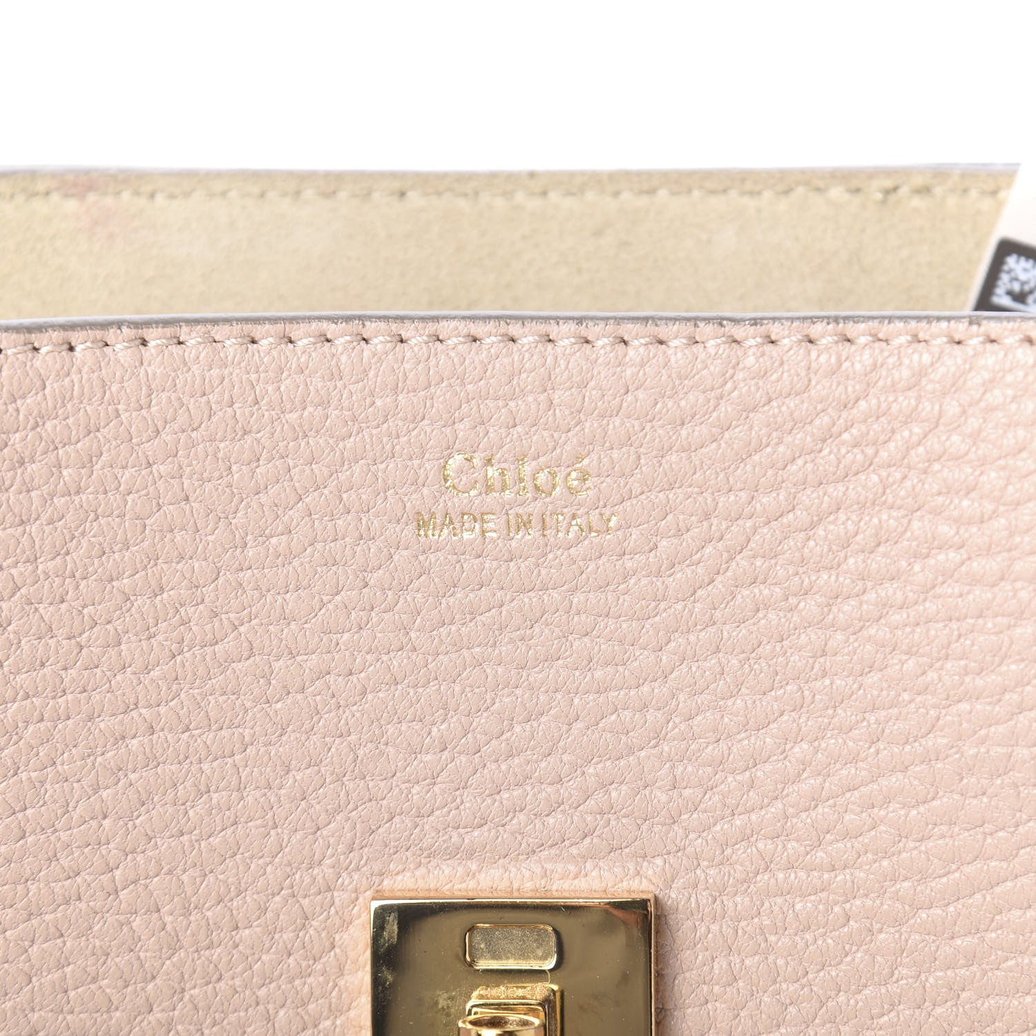 Chloe Grained Lambskin Mini Drew Shoulder Bag Cement Pink 6 of 10