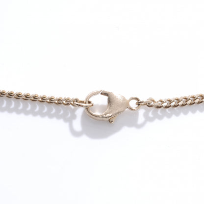 Chanel Crystal Enamel Striped Large CC Necklace Gold 5 of 5