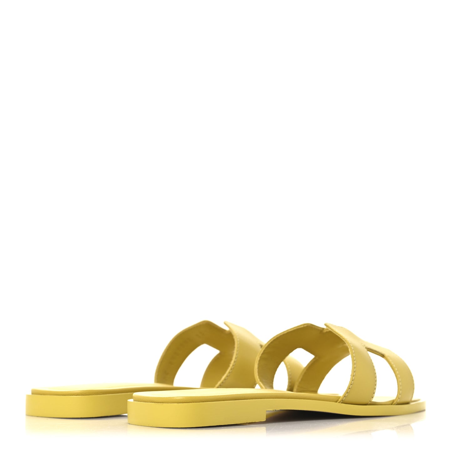 Box Calfskin Oran Sandals 36.5 Jaune Citron