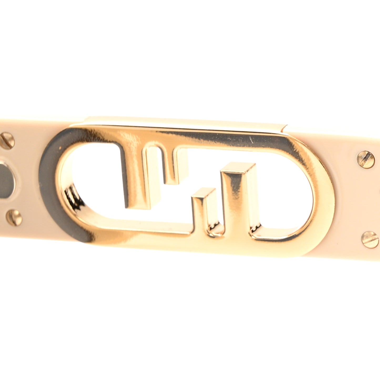 Acetate Fendi Square Sunglasses FE40100I Beige Gold