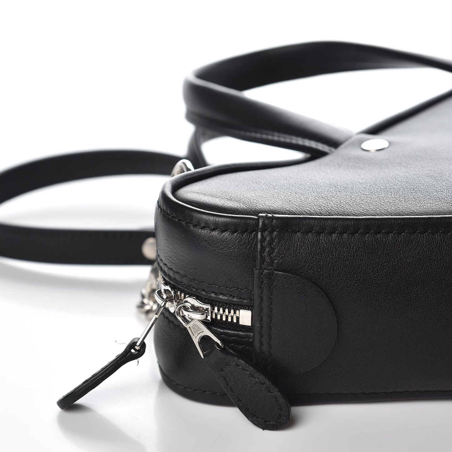 Calfskin XS Triangle Chain Duffle Black