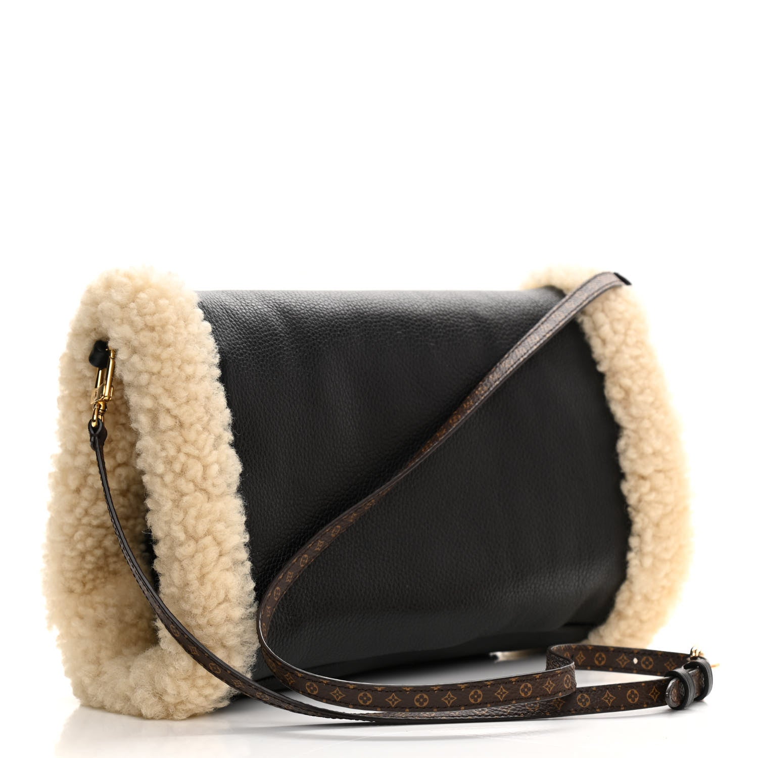 Louis Vuitton Calfskin Monogram Teddy Muffle Black 3 of 10